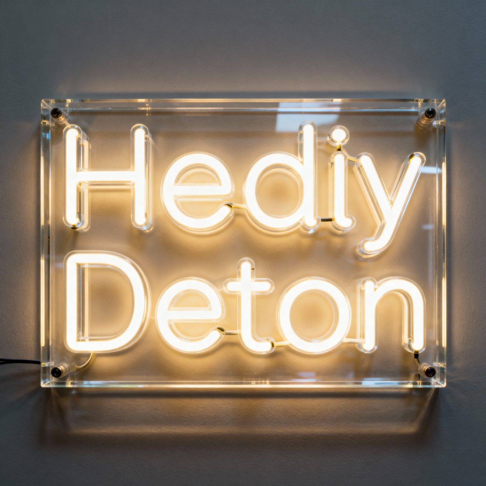 Acrylic  Glow Signage — Design 02
